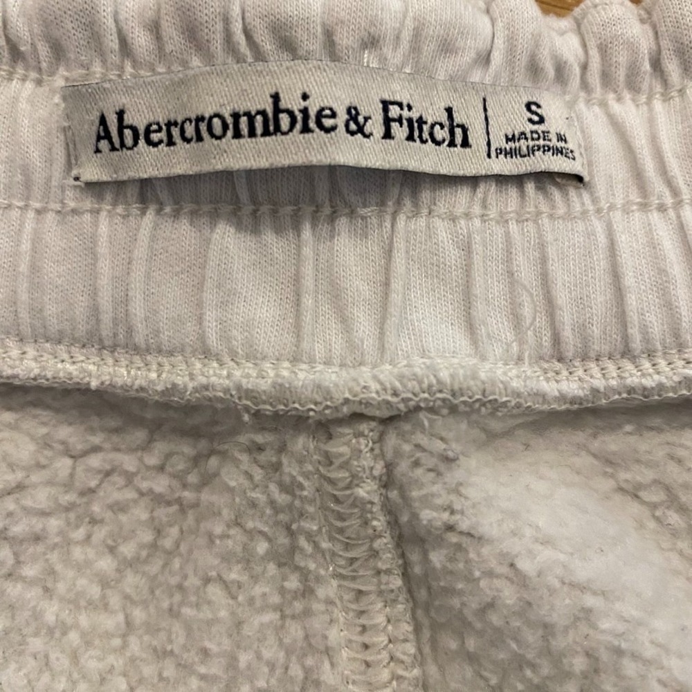 Abercrombie Women's Essential Fleece Jogger Sweatpants Size S Gray 147F0356 - Picture 9 of 11